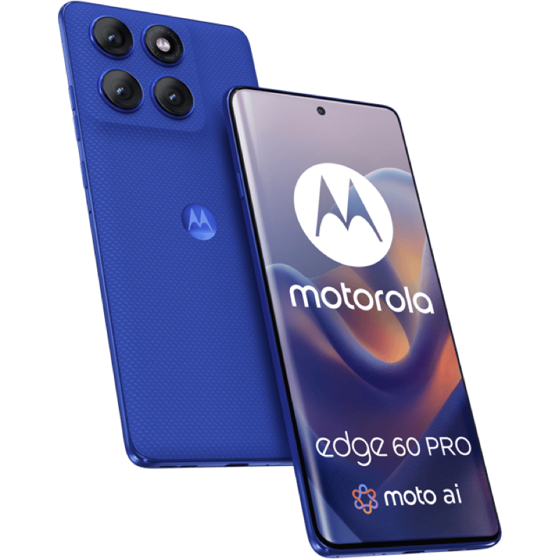 Motorola edge 60 pro 5G 12/512GB niebieski front i tył