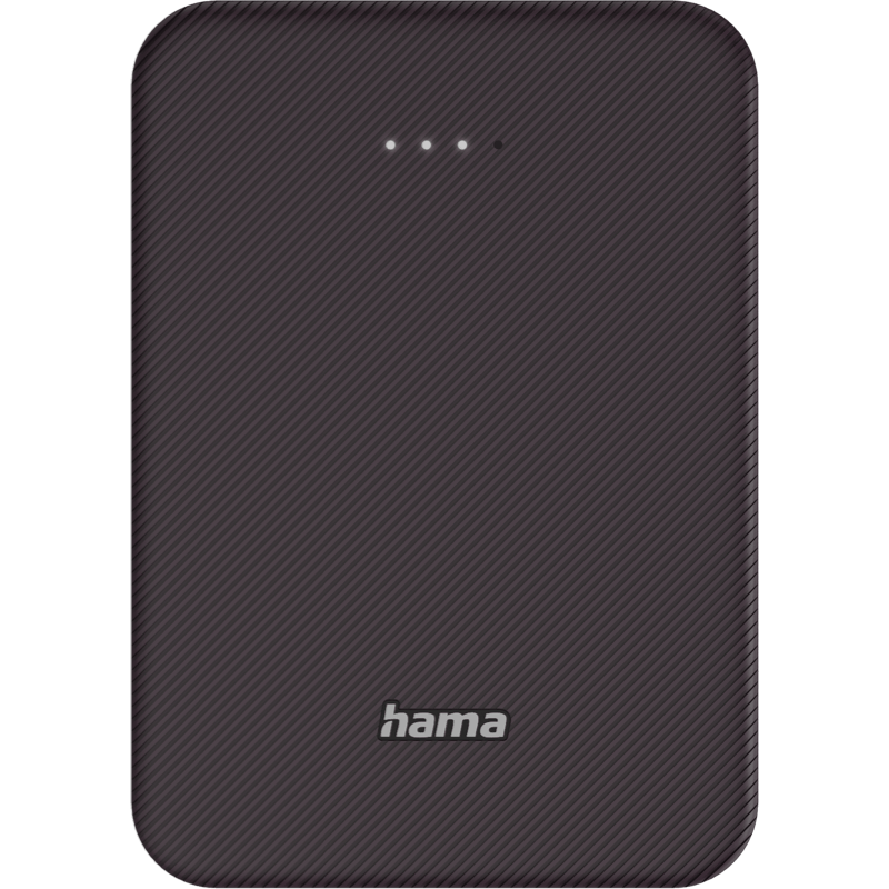 Hama power bank color 10000 mAh bordowy front