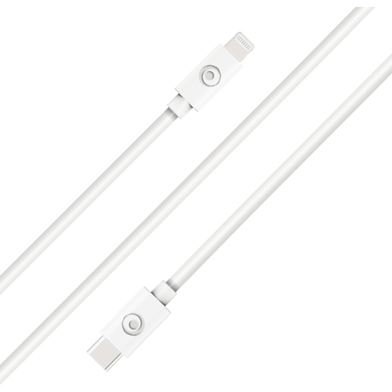Kabel 3A USB-C/Lightning 2m BB biały od góry