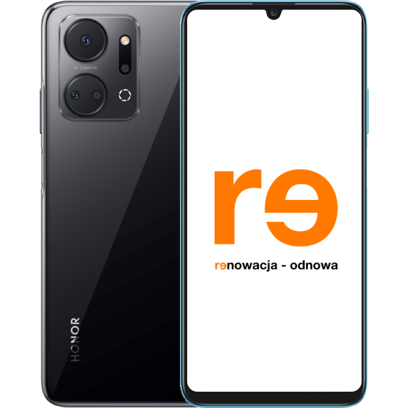 HONOR X7A - outlet czarny front