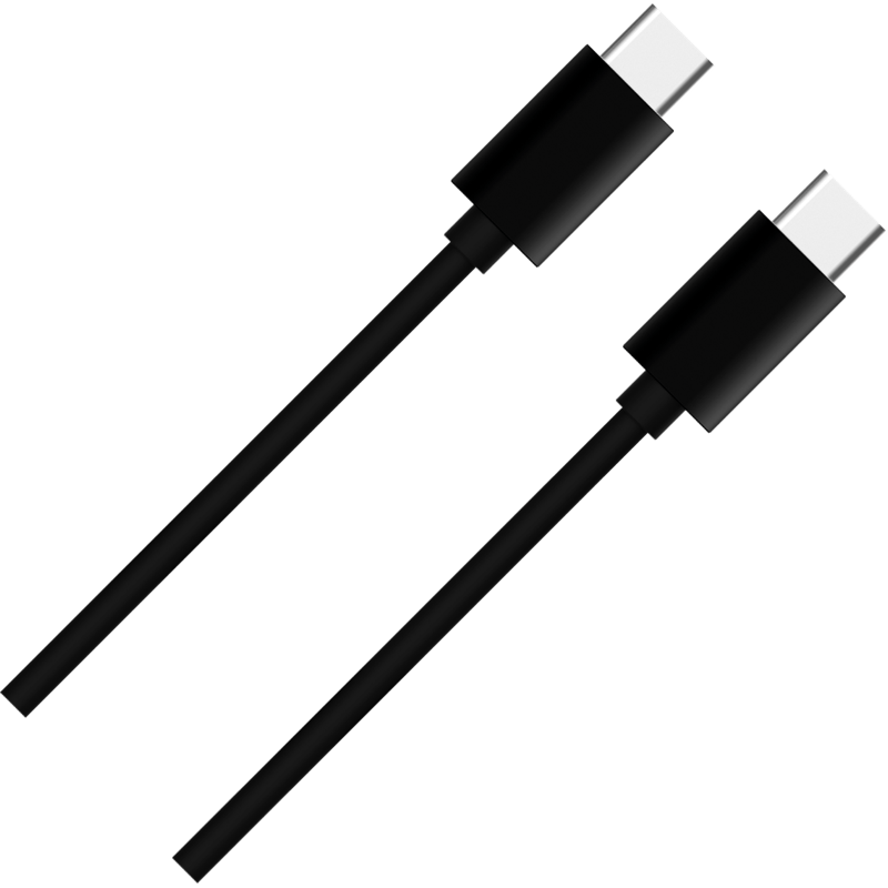 Kabel marki WOW USB C / USB C 3A 1m Power Delivery 60W BB czarny front